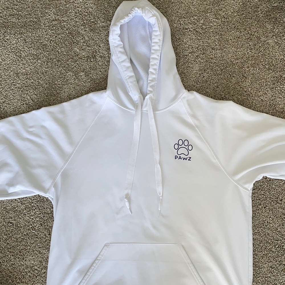 Pawz White Oversized Hoodie